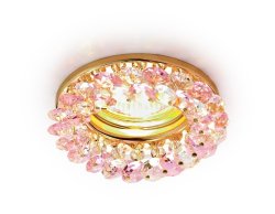 Встраиваемый светильник Ambrella light Crystal K206 PI/G