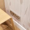 Накладка для телефонной розетки RJ11 (шампань рифленый) Werkel W1192010
