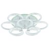 Светодиодная диммируемая люстра с ПДУ Profit Light 8024/6+3 WHT 162W+10W RGB