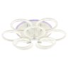Светодиодная диммируемая люстра с ПДУ Profit Light 8024/6+3 WHT 162W+10W RGB