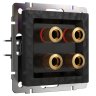 Акустическая розетка (черный) Hammer Werkel W1285008