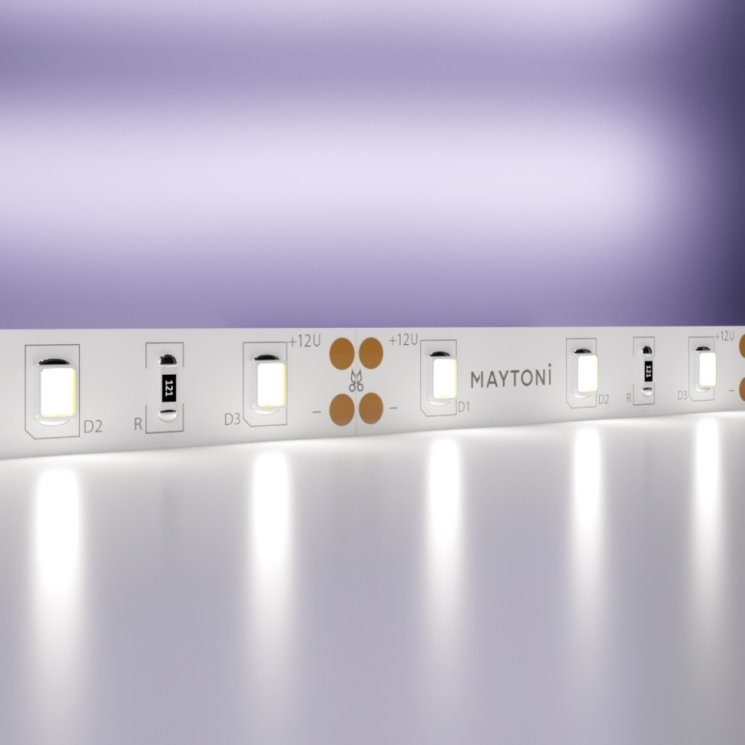 5м. Светодиодная лента холодного цвета 6000К, 7.2W, 12V, 60LED, IP20 Led strip 20003