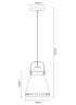 PL-428S-1 С71 Светильник подвесной Camelion New York 13077