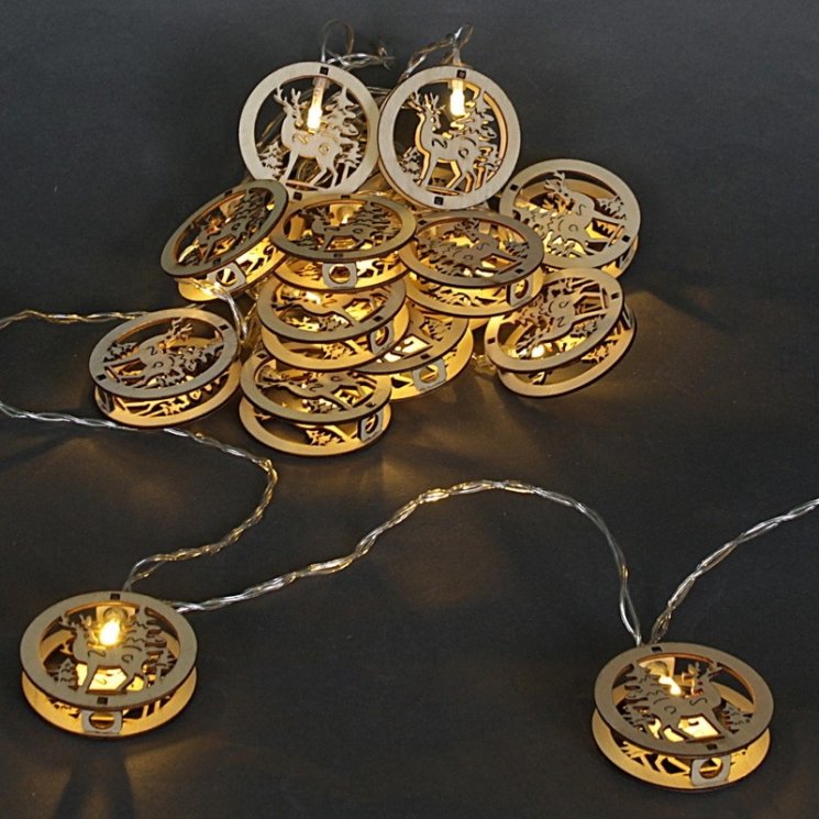 5м. Гирлянда с насадками 20LED (теплый) A-416 Sneha 1413847