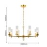 Подвесная люстра с лампочками Favourite Aesthetic 2673-8P+Lamps E14 Свеча