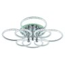 Светодиодная диммируемая люстра с ПДУ Profit Light 8024/4+4 CHR 186W+8W RGB