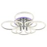 Светодиодная диммируемая люстра с ПДУ Profit Light 8024/4+4 CHR 186W+8W RGB