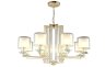 Подвесная люстра Crystal Lux NICOLAS SP-PL8 GOLD/WHITE