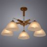 Потолочная люстра на штанге Matthew Arte Lamp с поддержкой Маруся A5032PL-5BR-М