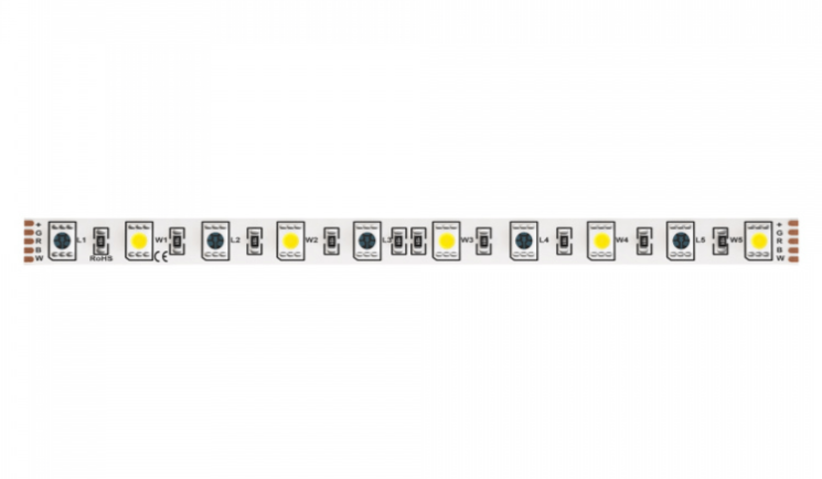 5м. Светодиодная лента белого цвета 4000К, 14,4W, 24V, 60LED, IP20 Led strip Maytoni 10177