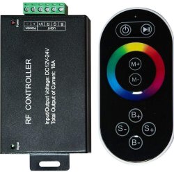 Контроллер для светодиодной ленты с П/У черный, 18А12-24V, LD55 21557