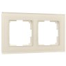 Рамка на 2 поста Favorit (молочный, стекло) Werkel W0021141