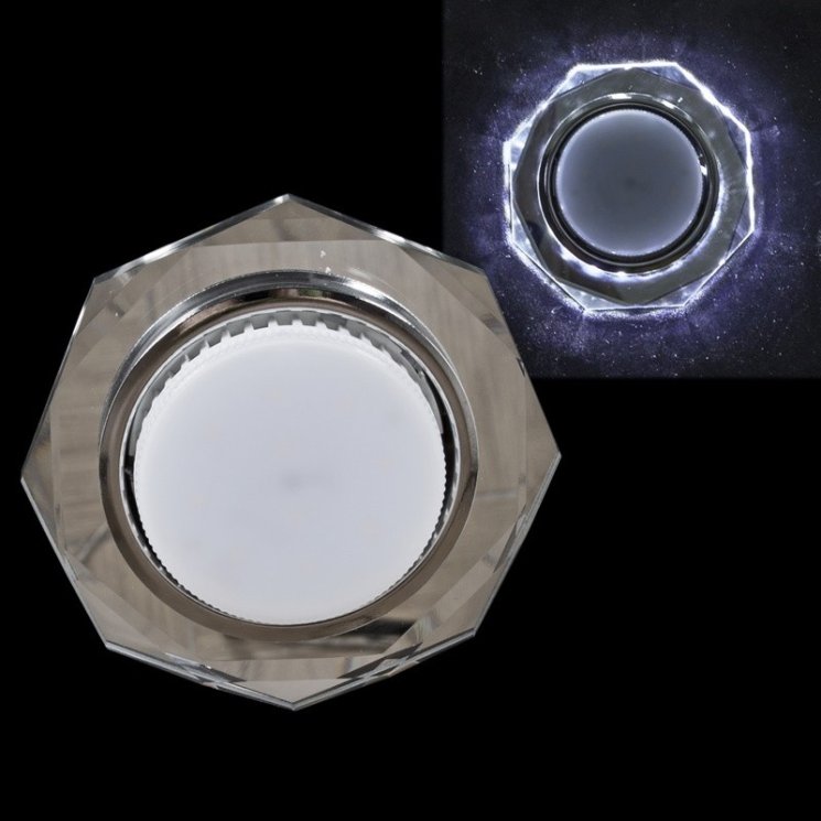 Встраиваемый светильник с LED подсветкой Reluce 53305-9.0-001LF GX53+LED4W CL (1390105)