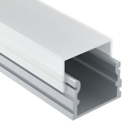 2м. Накладной алюминиевый профиль для светодиодной ленты Maytoni Led strip ALM007S-2M