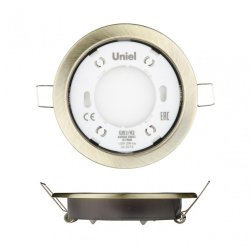 Встраиваемый светильник (UL-00005056) Uniel GX53/H2 Antique Brass 10 Prom