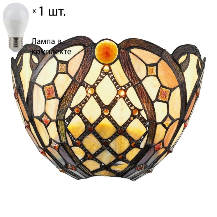 Бра с лампочкой Velante 865-801-01+Lamps E27 P45