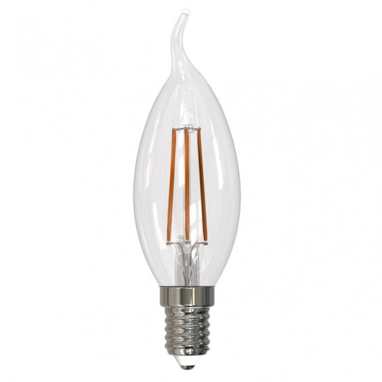 Диммируемая светодиодная лампа E14 9W 3000K (теплый) Air Uniel LED-CW35-9W-3000K-E14-CL-DIM GLA01TR (UL-00005189)