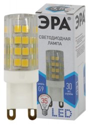 Светодиодная лампа G9 3,5W 4000К (белый) Эра LED JCD-3,5W-CER-840-G9 (Б0027862)