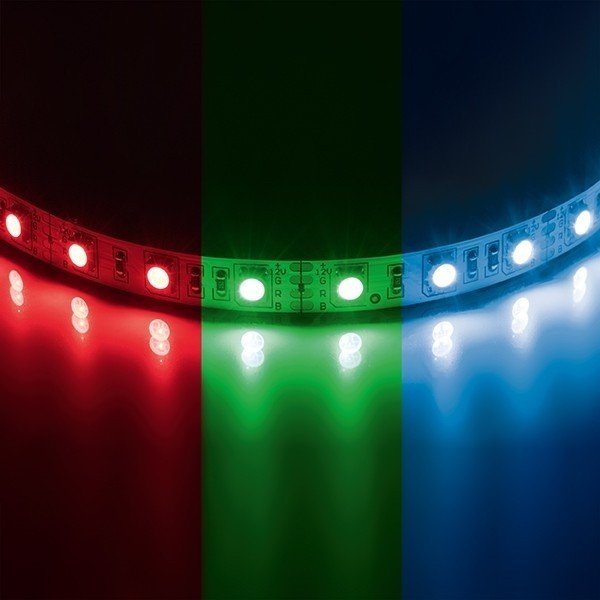 1м. Светодиодная лента RGB цвета 5050, 14.4W, 12V, 60LED/m, IP20 Lightstar 400050