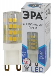 Светодиодная лампа G9 5W 4000К (белый) Эра LED JCD-5W-CER-840-G9 (Б0027864)