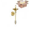 Бра Crystal Lux с лампочкой Miracle AP1 Gold+Lamps E14 Свеча
