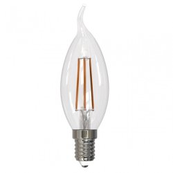 Диммируемая светодиодная лампа E14 9W 4000K (белый) Air Uniel LED-CW35-9W-4000K-E14-CL-DIM GLA01TR (UL-00005190)