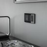 Выключатель двухклавишный сенсорный с подсветкой (черный) Werkel W4520008