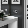 Выключатель двухклавишный сенсорный с подсветкой (черный) Werkel W4520008
