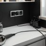 Выключатель двухклавишный сенсорный с подсветкой (черный) Werkel W4520008