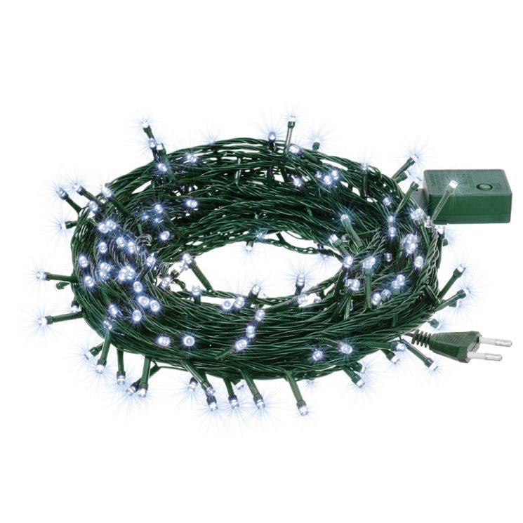 5м. Электрогирлянда ''Нить'' с контроллером (холодный) 50LED IP20 Vegas 55060