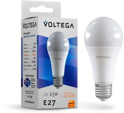 Светодиодная лампа E27 15W 2800K (теплый) Simple Voltega 7156