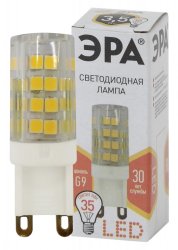 Светодиодная лампа G9 3,5W 2700К (теплый) Эра LED JCD-3,5W-CER-827-G9 (Б0027861)