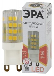 Светодиодная лампа G9 5W 2700К (теплый) Эра LED JCD-5W-CER-827-G9 (Б0027863)