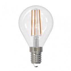 Филаментная лампа E14 9W 3000K (теплый) Sky Uniel LED-G45-9W-3000K-E14-CL PLS02WH (UL-00005172)