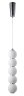 Подвесной светодиодный светильник Crystal Lux Desi SP5 Chrome/White