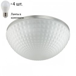 Потолочный светильник Odeon Light Malaga с лампочками 4937/4C+Lamps E14 P45