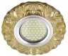 Встраиваемый светильник с LED подсветкой Fametto Luciole Dls-L136 Gu5.3 Glassy/Yellow (UL-00003863)