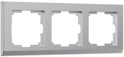 Рамка на 3 поста (серебряный) Werkel W0031806