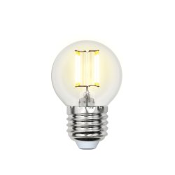 Филаментная светодиодная лампа E27 6W 3000K (теплый) Sky Uniel LED-G45-6W-WW-E27-CL PLS02WH (UL-00000196)