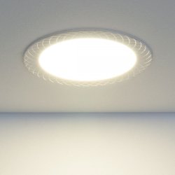 Встраиваемый светодиодный светильник Elektrostandard DLR005 12W 4200K WH белый (a035363)