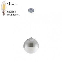 Подвесной светильник Crystal Lux с лампочкой Optima SP1 Chrome D200+Lamps E14 Свеча
