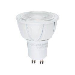 Лампа светодиодная диммируемая (UL-00003988) Uniel GU10 6W 4000K матовая LED-JCDR 6W/NW/GU10/FR/DIM PLP01WH