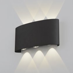 Уличный настенный светодиодный светильник Elektrostandard 1551 TECHNO LED TWINKY TRIO черный (a049671)