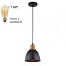 Светильник с ретро лампой Arte Lamp Eurica A4245SP-1BK+Retro Lamps