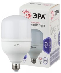 Светодиодная лампа E27 20W 6500К (холодный) Эра LED POWER T80-20W-6500-E27 (Б0027011)