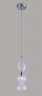 Подвесной светильник Crystal Lux с лампочкой Iris SP1 B Transparent+Lamps E14 Свеча
