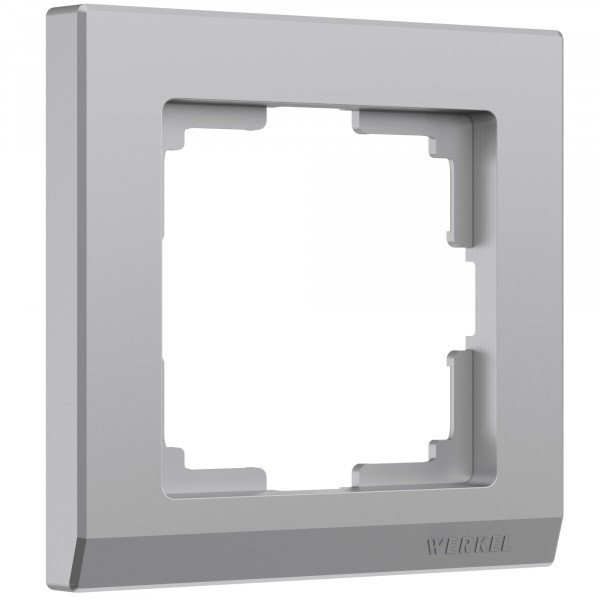 Рамка на 1 пост (серебряный) Werkel W0011806