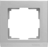 Рамка на 1 пост (серебряный) Werkel W0011806