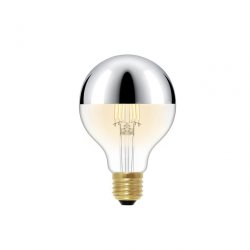 Ретро лампа E27 6W 2700К (теплый) Loft it Edison Bulb G80LED Chrome