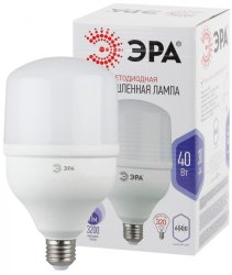 Светодиодная лампа E27 40W 6500К (холодный) Эра LED POWER T120-40W-6500-E27 (Б0027006)